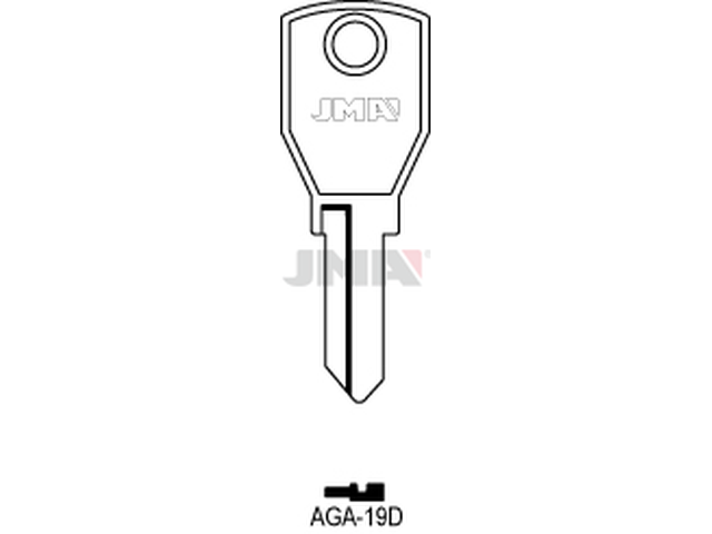 AGA-19D Cilindričan ključ (Silca AGA4 / Errebi AGA4 ) 12521