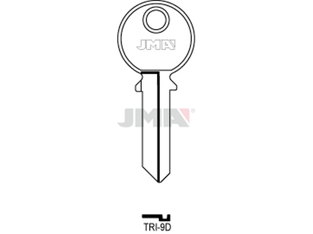TRI-9D Cilindričan ključ (Silca TL5 / Errebi TR6R) 13973