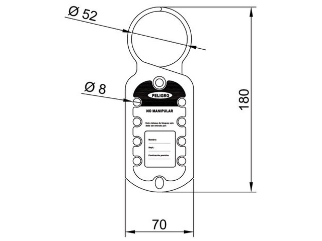 ALUMINIUM HASP LOCKOUT 090140 14395