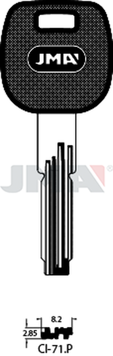 JMA CI-71.P Specijalan ključ (Silca CS70P / Errebi 	C25LP)