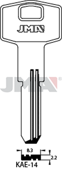 JMA KAE-14 Specijalan ključ (Silca KLE11 / Errebi KAL12)