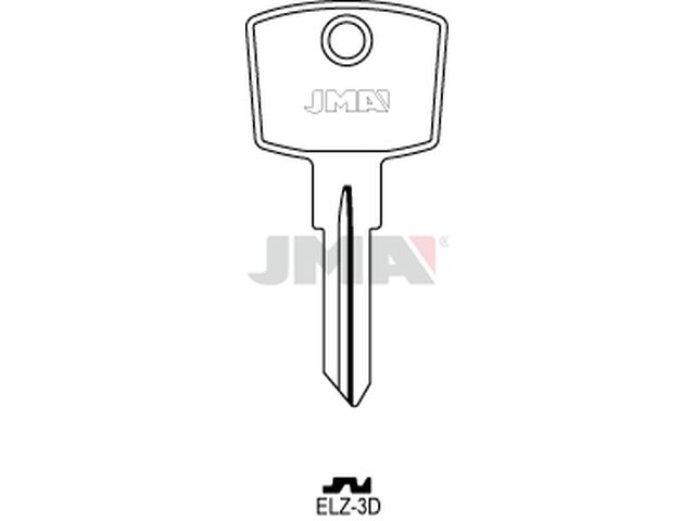 ELZ-3D Cilindričan ključ (Silca EL4 / Errebi EZ8) 12908