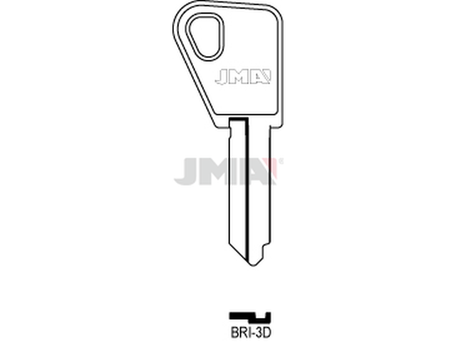 BRI-3D Cilindričan ključ (Silca BD4R / Errebi BD8R) 12629