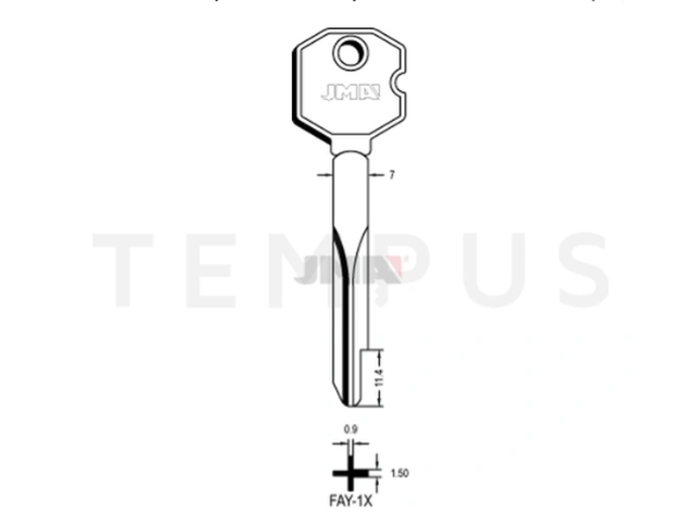 FAYN / FAY-1X Krstasti ključ (Errebi FAYX1) 19603