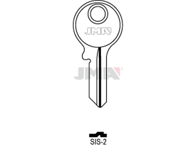 SIS-2 Cilindričan ključ (Silca SS10 / Errebi SS7) 13691