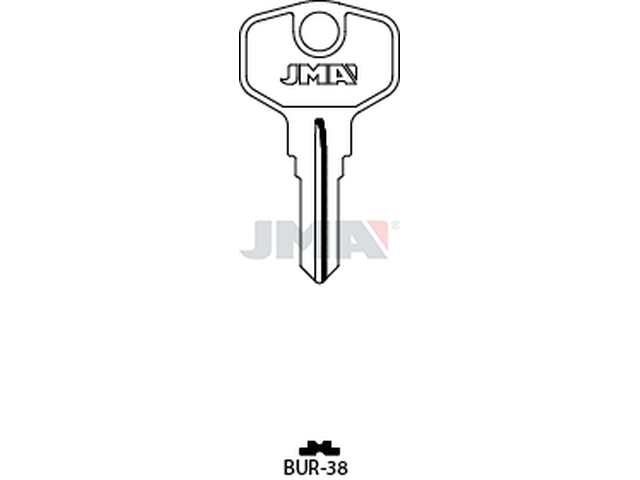 BUR-38 Cilindričan ključ (Silca BUR61R / Errebi BG52) 14865