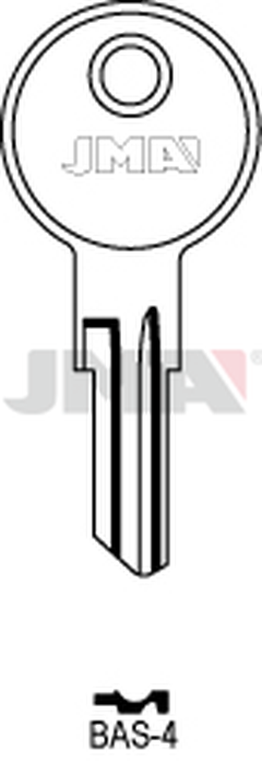 JMA BAS-4 Cilindričan ključ (Silca BA1 / Errebi BASX)