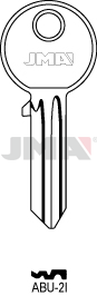JMA ABU-2I Cilindričan ključ (Silca AB10R  / Errebi AU7R )