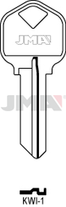 JMA KWI-1 Cilindričan ključ (Silca KS1FT, KS1 / Errebi KT1)