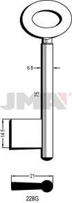 JMA 228G Kasa ključ (Silca 9601)